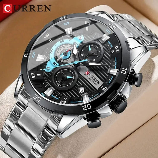 ساعة Curren Chrono-Master Steel Fusion (علبة مجانية)